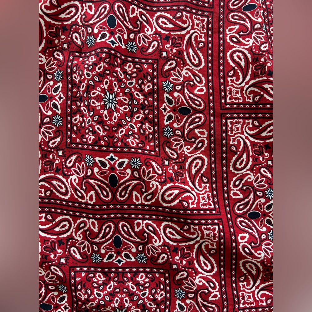 superdown Red Bandana Print Mini Dress - Picture 6 of 9